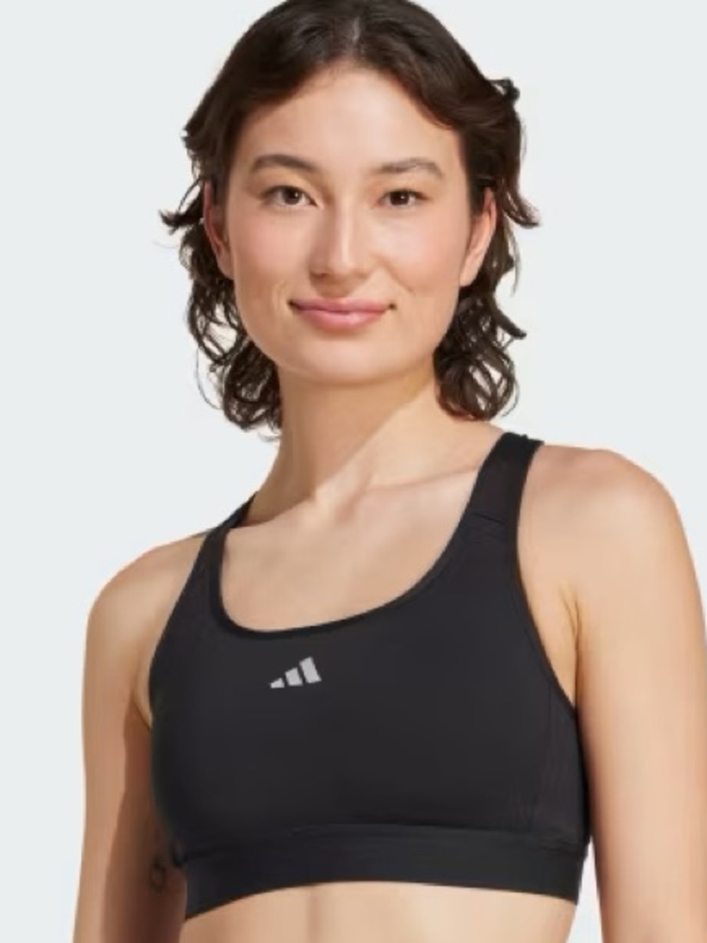 adidas TECHFIT Black Racerback Sports Bra